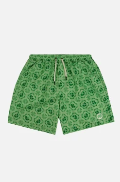 Tiles Swim Shorts Aqua Green<Trendsplant Cheap