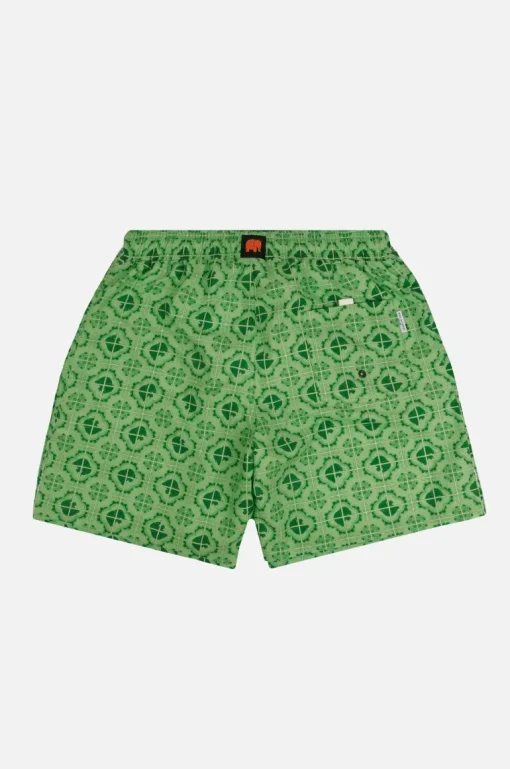 Tiles Swim Shorts Aqua Green<Trendsplant Cheap