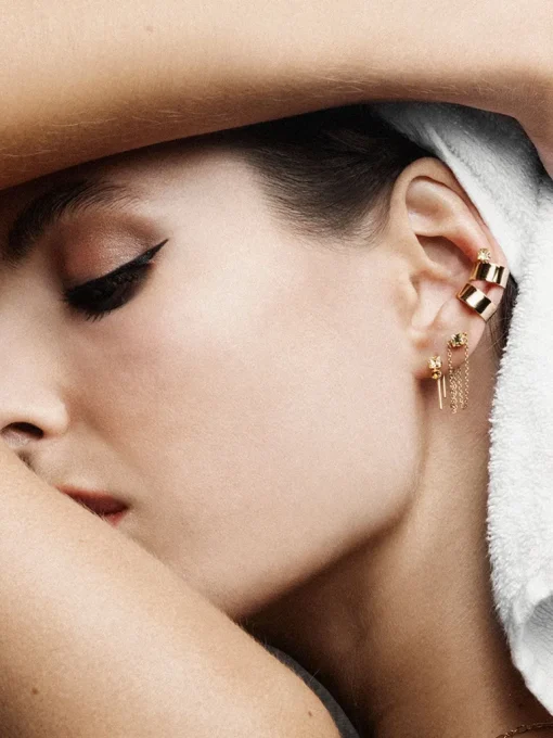 Tobias Earcuff Shampanja<April Please Cheap