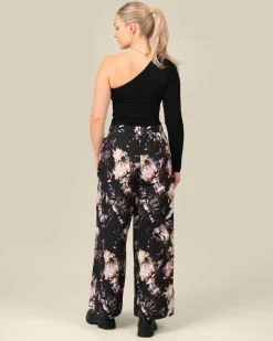 Fabric Trousers Peony Farm Black<Toive Fashion