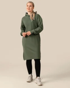 Hoodie Dress Sage Green<Toive Best Sale