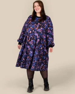 Long Sleeve Dress Lilac Kide<Toive Fashion