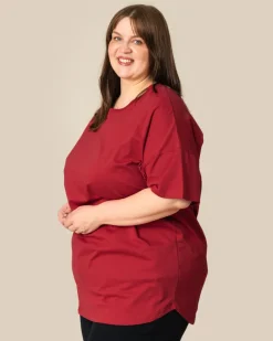 T-Shirt Long Red<Toive Flash Sale