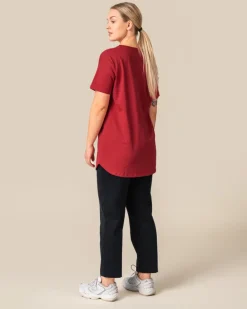 T-Shirt Long Red<Toive Flash Sale