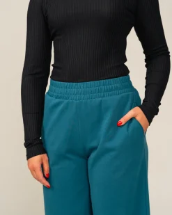 Wide Trousers Petrol Blue<Toive Online