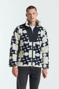 Totoku Unisex Jacquard Vest Blue Windmill<Kings Of Indigo New