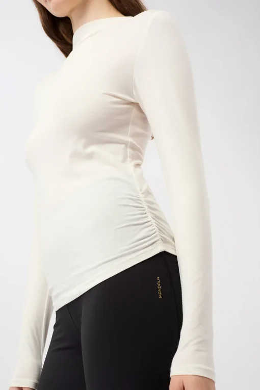 Turtle Longsleeve White<MANDALA New