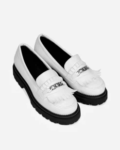 Vegaaniset Chunky Loaferit Valkoinen<BOHEMA Cheap