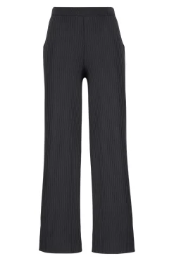 Vera Ribbed Pants Black<Salanida New