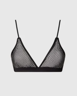 Verkkokangas Bralette Musta/Hopea<UNDERSTATEMENT Shop