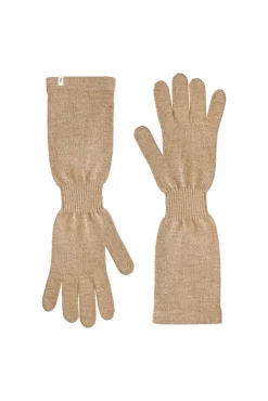 Via Merino Wool Gloves Beige<Salanida Online