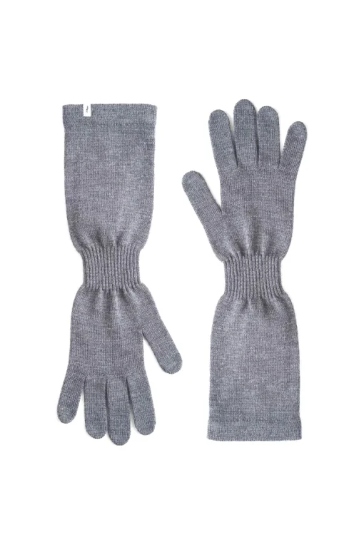 Via Merino Wool Gloves Light Grey<Salanida Online