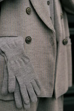 Via Merino Wool Gloves Light Grey<Salanida Online