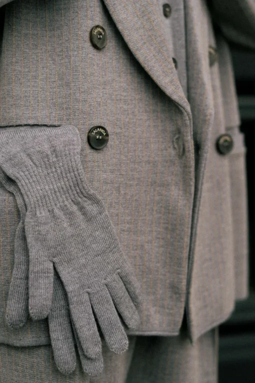 Via Merino Wool Gloves Light Grey<Salanida Online