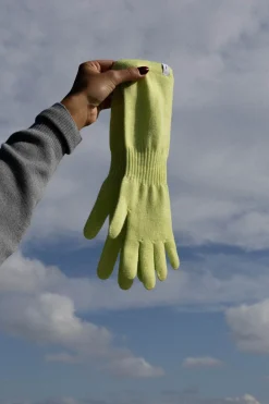 Via Merino Wool Gloves Limone<Salanida Cheap