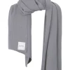 Via Merino Wool Scarf Light Grey<Salanida New