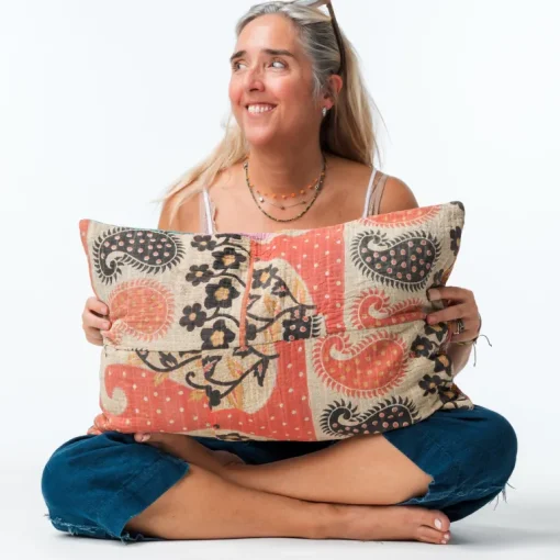 Vintage Kantha Pillowcase Paisley<Nest Factory Sale