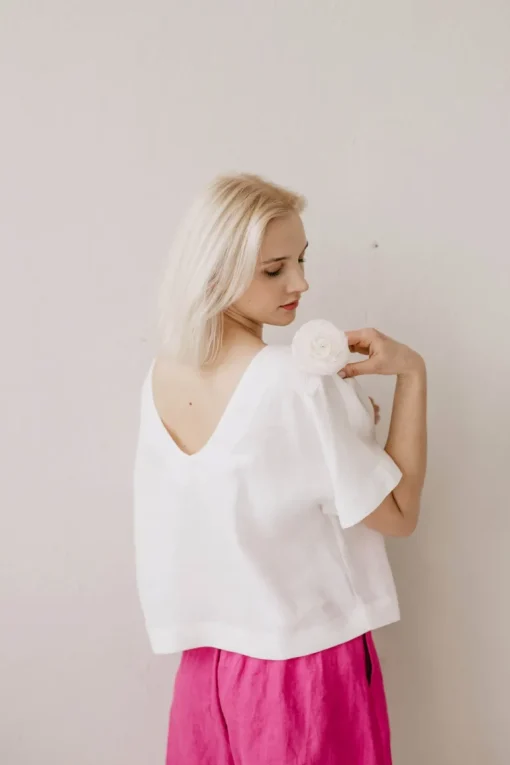 Vyt臈 Linen Top<Laume linen Outlet