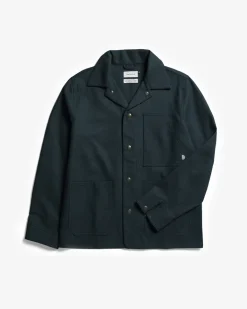 Waffle Field Unisex Shirt Navy<Rotholz Cheap