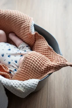 Waffle Linen Kids' Hooded Towel<Laume linen Best