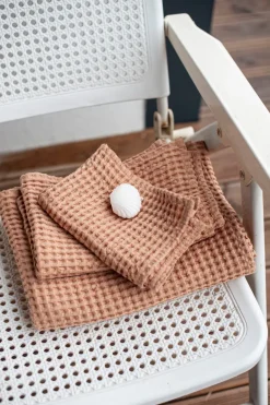 Waffle Linen Towel Set<Laume linen Sale