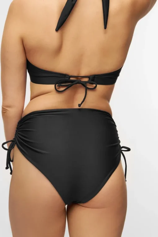 Wanita High-Waist Adjustable Bikini Bottom Nero<Copenhagen Cartel Discount