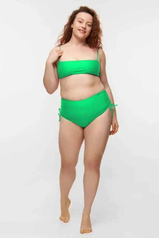 Wanita High-Waist Adjustable Bikini Bottom Earth<Copenhagen Cartel Clearance