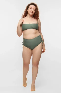 Wanita High-Waist Adjustable Bikini Bottom Army<Copenhagen Cartel Sale