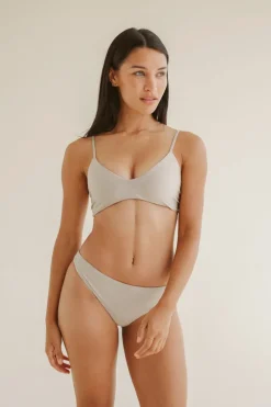 Wannaka Bikini Bottom Shiny Beige<Pura Clothing Hot