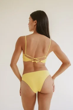 Wannaka Bikini Bottom Yellow<Pura Clothing Cheap