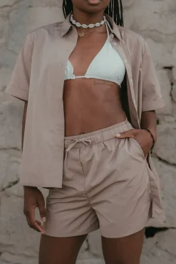 Wave Shirt Taupe<Copenhagen Cartel Cheap