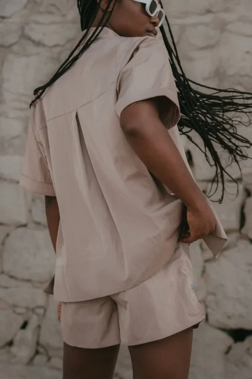 Wave Shirt Taupe<Copenhagen Cartel Cheap