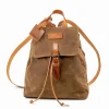Waxed Cotton Backpack Brown<THE DUST COMPANY Shop