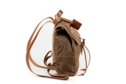 Waxed Cotton Backpack Brown<THE DUST COMPANY Shop