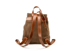 Waxed Cotton Backpack Brown<THE DUST COMPANY Shop