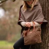 Waxed Cotton Tote Brown<THE DUST COMPANY Best