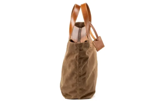 Waxed Cotton Tote Brown<THE DUST COMPANY Best