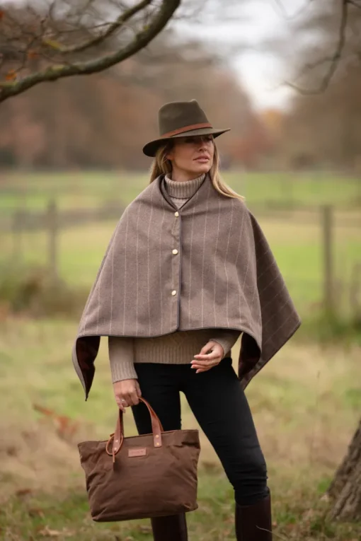 Waxed Cotton Tote Brown<THE DUST COMPANY Best