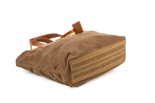 Waxed Cotton Tote Brown<THE DUST COMPANY Best