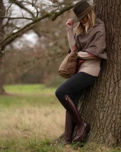 Waxed Cotton Tote Brown<THE DUST COMPANY Best