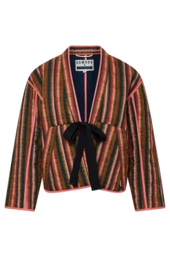 Weave Cotton Jacket Stripe Green<KOMODO Outlet