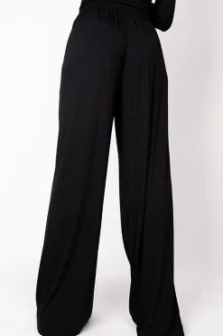 Wide Bamboo Trousers Black<ANGELL Cheap
