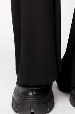 Wide Bamboo Trousers Black<ANGELL Cheap