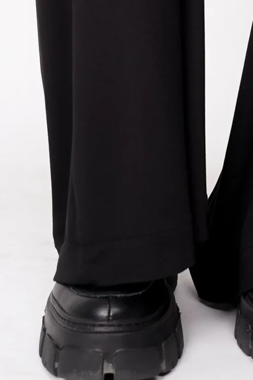 Wide Bamboo Trousers Black<ANGELL Cheap
