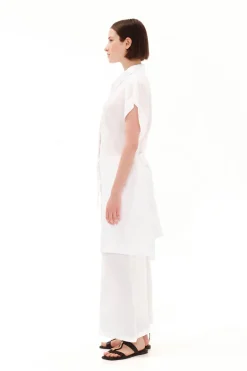 Wide Leg Linen Pants White<Haris Cotton Cheap