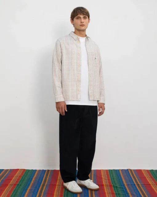 Wide Organic Cotton Cord Pant Black<Rotholz Store