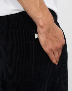 Wide Organic Cotton Cord Pant Black<Rotholz Store