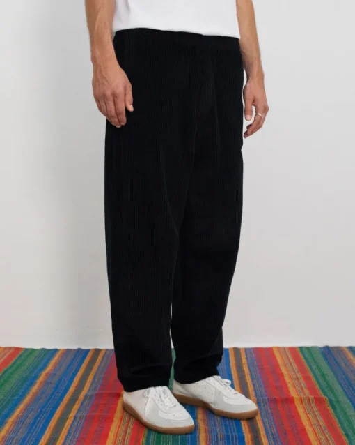 Wide Organic Cotton Cord Pant Black<Rotholz Store