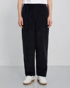Wide Organic Cotton Unisex Cord Pant Black<Rotholz Fashion