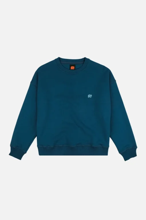 Women's Essential Midweight Oversized Sweater Blue Shapphire<Trendsplant Outlet